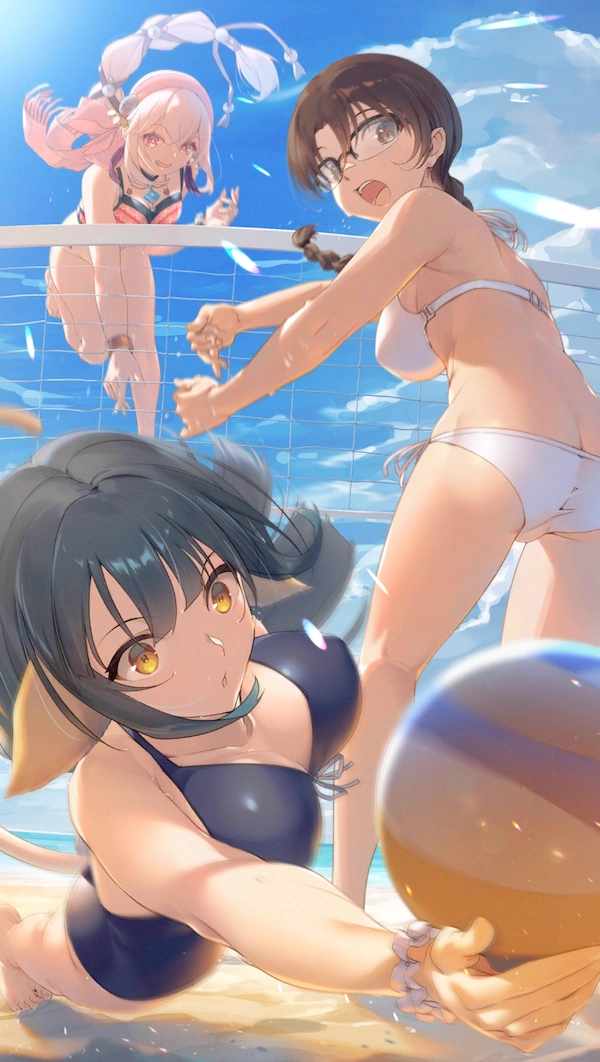 うたわれ_排浜球技の鼓動_イラスト