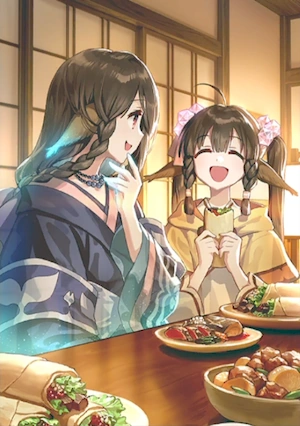 うたわれ_ねえお母さま、今日ね今日ね_イラスト