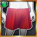 赤ショートパンツ