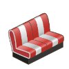 家具:ダイナーソファ（赤）の画像