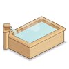 家具:ヒノキ風呂の画像