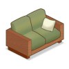 家具:和風のソファーの画像