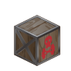 家具:木箱チェア（赤）の画像