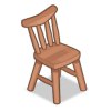 家具:木製椅子の画像