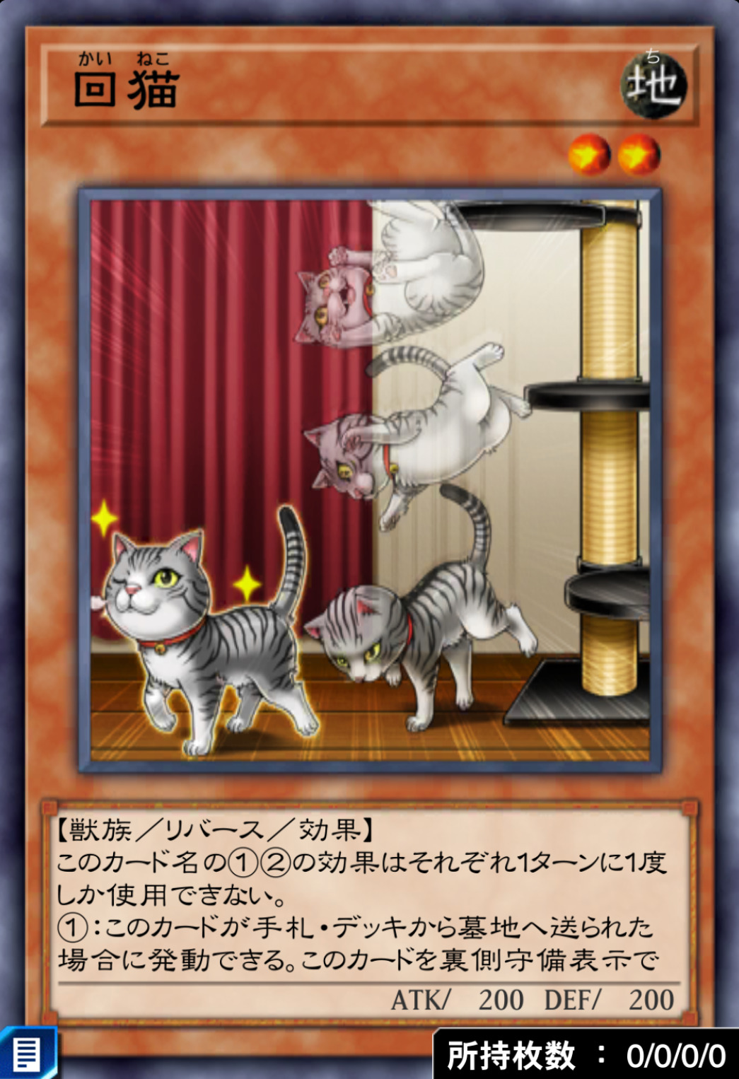 回猫のカード画像