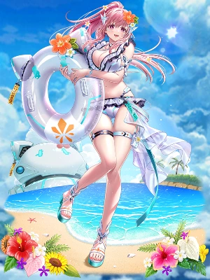 白猫_ニルカ_拳_水着_立ち絵