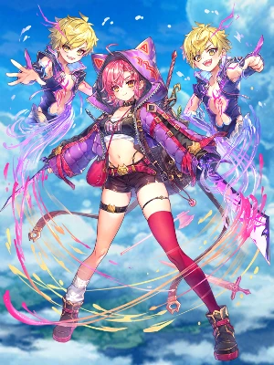 白猫_コルネ_拳_立ち絵