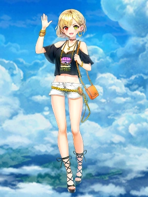 白猫_シャルロット_斧_私服_立ち絵