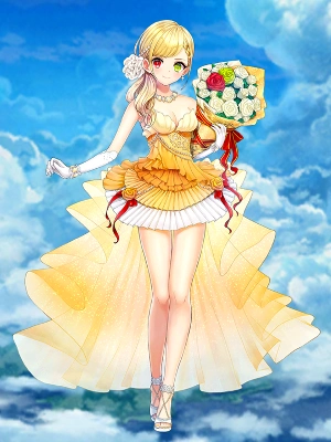 白猫_シャルロット_斧_仕事服_立ち絵