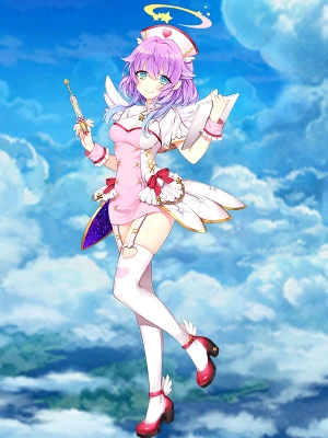 白猫_ルカ_槍_仕事服_立ち絵