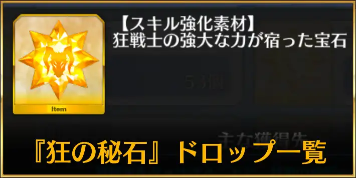 バーサーカーの秘石