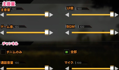 スマホ版PUBG、設定 3