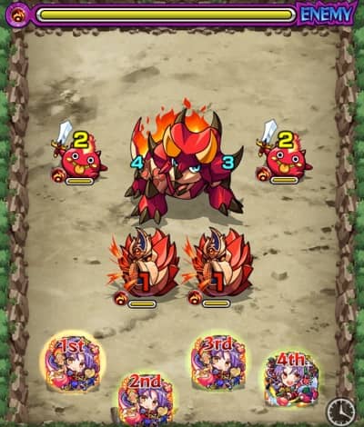 モンスト_アバン先生_バトル1