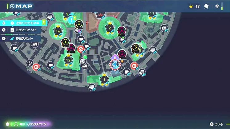 ポケモンZA_うちのお客のゴクリンさん_マップ画像