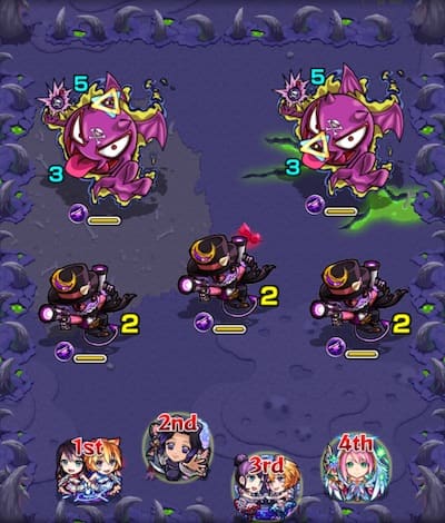 葉桜の広場2_バトル1_モンスト