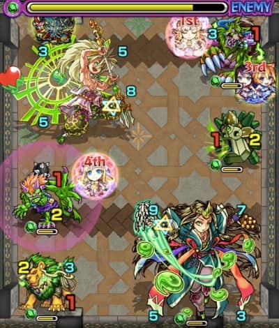 モンスト_裏覇者の塔南39階_ステ4