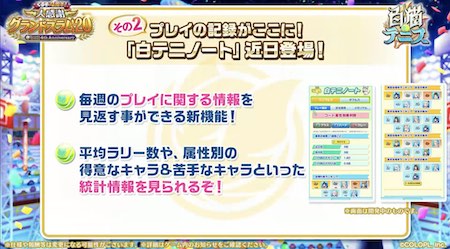 白猫テニス_4周年生放送_白テニノート