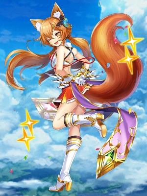 白猫_コリン_輝剣_チアフルスマイルスパークル_覚醒絵