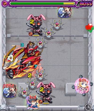 モンスト、龍騎、ボス2