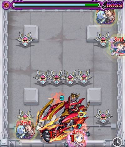 モンスト、龍騎、ボス1