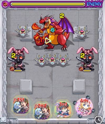 モンスト、龍騎、バトル1