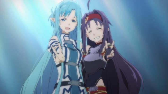 SAO_Twitter画像_マザーロザリオ_アスナとユウキ