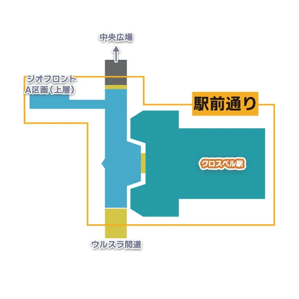 英雄伝説_駅前通り