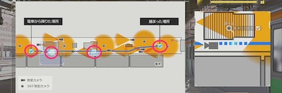 ロストジャッジメント_新宿駅ホームの俯瞰図