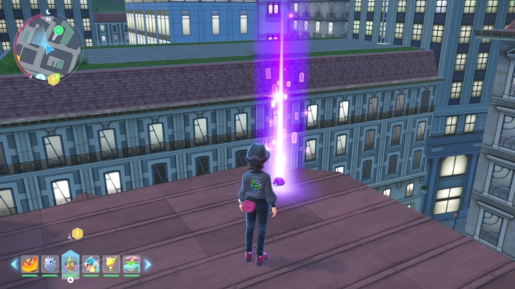 ポケモンZA_カラフルなネジ_フィールド入手_ローズ7番地の建物の屋根上_周辺