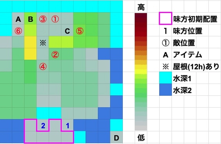 FFT_盗賊の砦_マップ画像