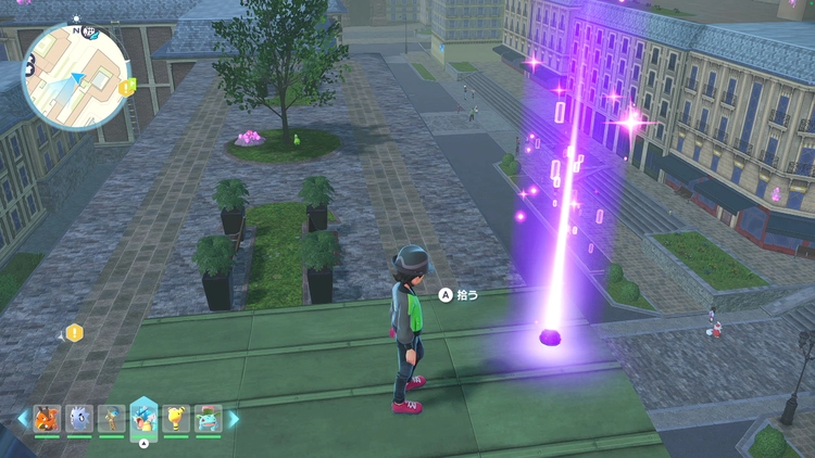 ポケモンZA_カラフルなネジ_フィールド入手_ブルー5番地の建物の屋根上_周辺