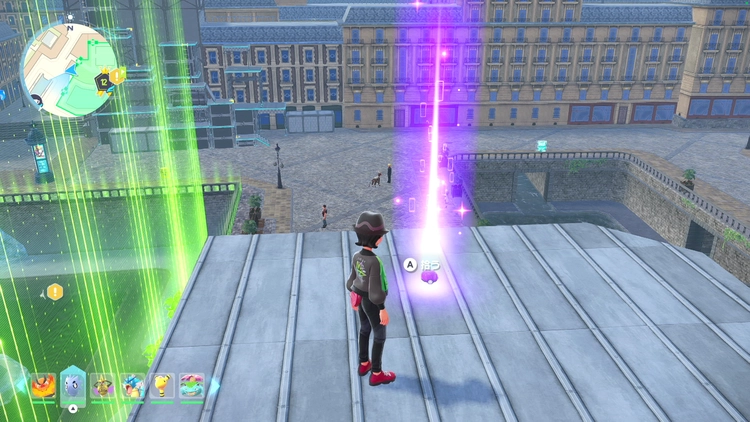 ポケモンZA_カラフルなネジ_フィールド入手_ブルー5番地の建物の屋根上_周辺