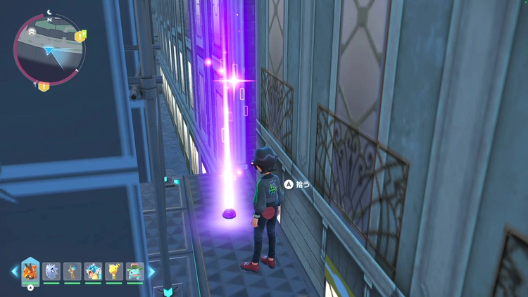 ポケモンZA_カラフルなネジ_フィールド入手_ブルー7番地南のアスレチック_周辺