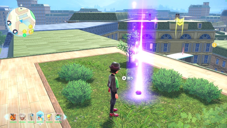 ポケモンZA_カラフルなネジ_フィールド入手_ベール4番地の建物の屋根上_周辺