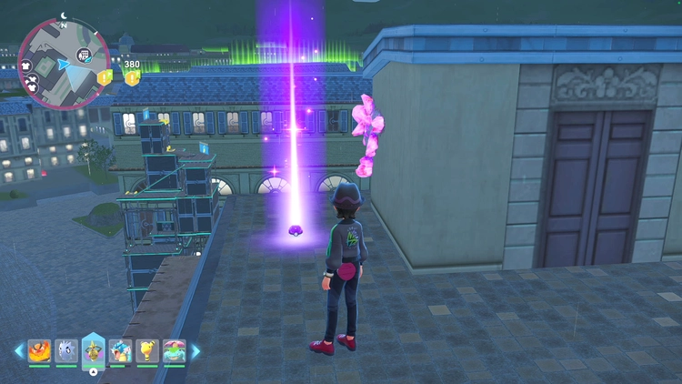 ポケモンZA_カラフルなネジ_フィールド入手_ブルー6番地南東の建物の屋根上_周辺