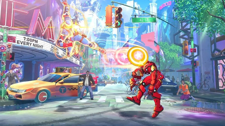 マーベル闘魂_シールドストライクH(空中)