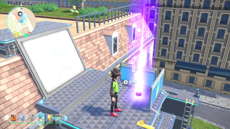 ポケモンZA_カラフルなネジ_フィールド入手_カフェ・リテイク南のアスレチック_周辺