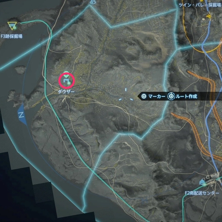 デスストランディング2_F2南配送センター_マップ