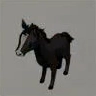 ほの暮しの庭_子ウマ/黒