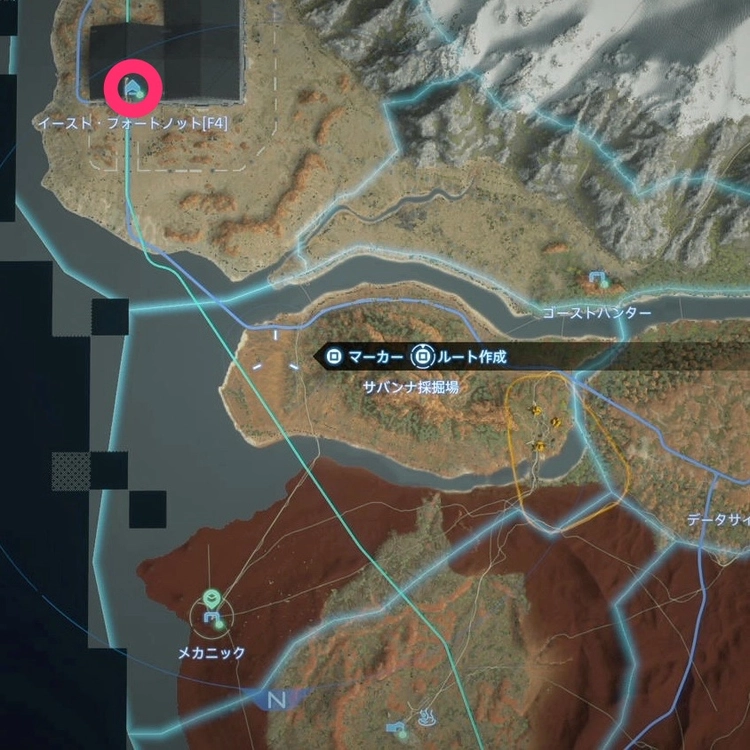 デスストランディング2_パイオニア_マップ