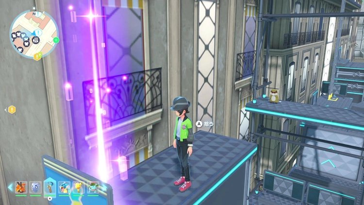 ポケモンZA_カラフルなネジ_フィールド入手_ルージュ2番地のアスレチック_周辺