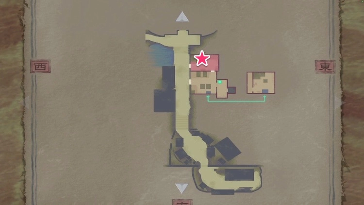 鬼武者2_美人画 関屋_マップ