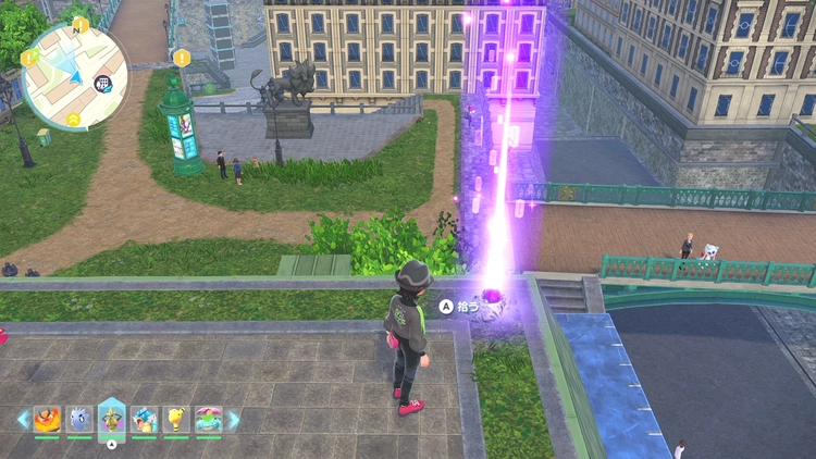 ポケモンZA_カラフルなネジ_フィールド入手_ベール7番地の建物の屋根上_周辺