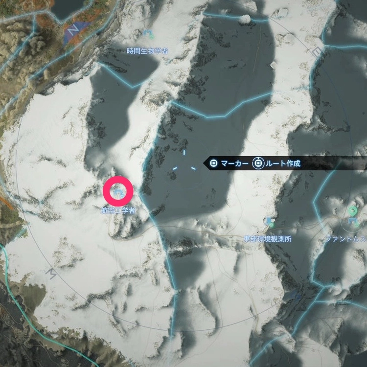 デスストランディング2_東部環境観測所_マップ