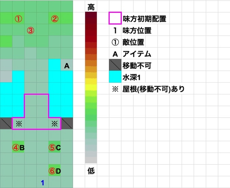 FFT_ランベリー城地下墓地_マップ