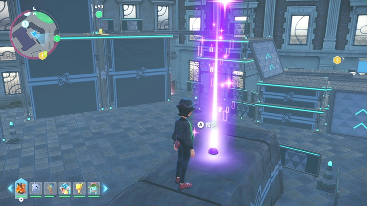 ポケモンZA_カラフルなネジ_フィールド入手_ルージュ1番地のアスレチック_周辺