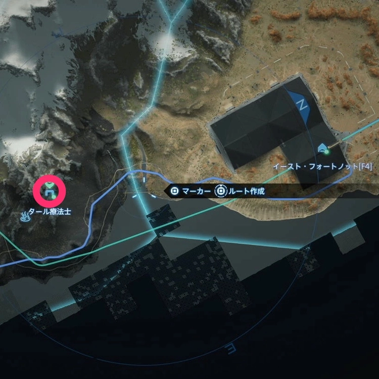 デスストランディング2_サウス・フォートノット[F6]_マップ