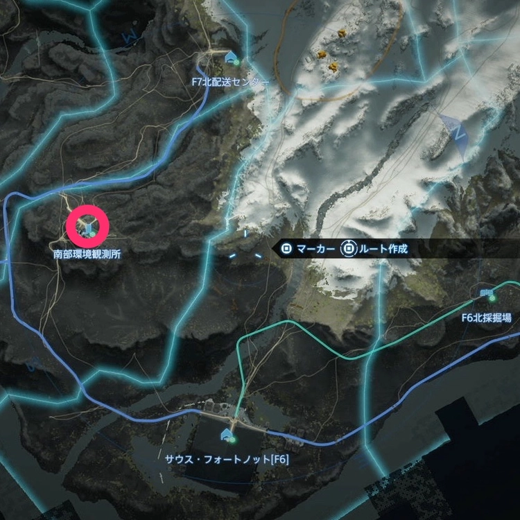 デスストランディング2_タール療法士_マップ