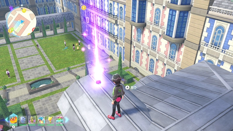 ポケモンZA_カラフルなネジ_フィールド入手_エトワール校の屋根上_周辺