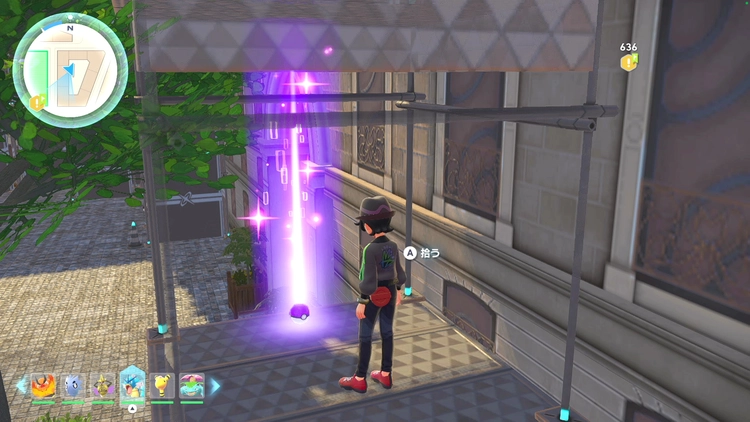 ポケモンZA_カラフルなネジ_フィールド入手_ルージュ8番地のアスレチック_周辺